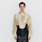 EENK EENK WANCY Caped Blouse - Light Beige