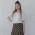 TWEE Two-way banding short-sleeved blouse