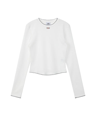 EMIS T-Shirt Mini Corsage Sleeve - White