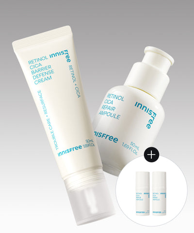 Innisfree Retinol Cica Trace Ampoule 50mL + Barrier Cream 50mL
