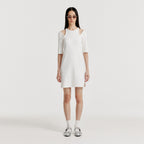 EENK YENDER Half Sleeve Cutout Dress - White