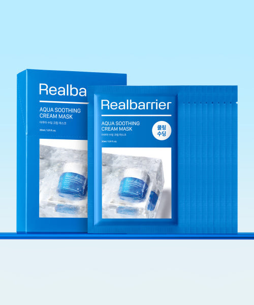 REAL BARRIER REAL BARRIER Aqua Soothing Cream Mask 10 Sheets