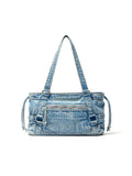 MATIN KIM MATIN WASHED DENIM SQUARE BAG