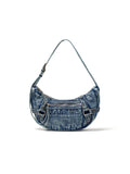 MATIN KIM MATIN KIM Washed Denim Mini Hobo Bag