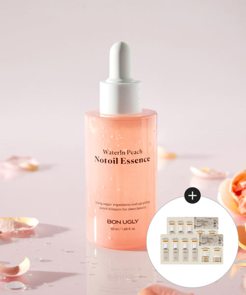 BON UGLY Water in Peach Not Oil Essence 50ml + 7 firming kelp types (1.5ml x 3) provided