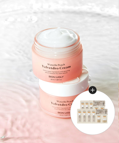 Water in Peach Velvet Draw Cream 50ml + 7 firming kelp types (1.5ml x 3) included