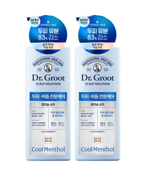 DR.GROOT Scalp Solution Cool Menthol Shampoo 700ml x 2