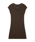EMIS (WOMENS) MINI CORSAGE DRESS-BROWN