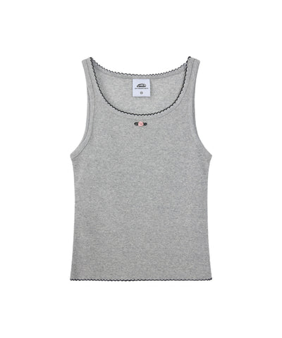 EMIS T-Shirt Mini Corsage Sleeveless - Gray