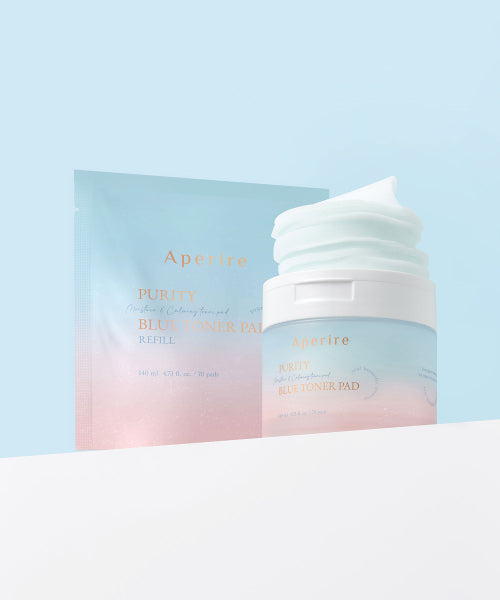 APERIRE [2pack] Aperire Pure Blue Toner Pad 140ml 70 sheets + 70 refills