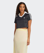 ADIDAS ADIDAS Football jacquard V-neck cropped polo shirt - Size