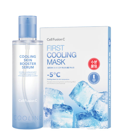 Cooling Skin Booster Serum 150ml + 5 Cooling Masks