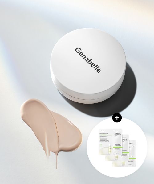 Genabelle Laser Derma Shield Panthenol Cushion Foundation (SPF50+ PA+++) + 3ml Squalane Serum