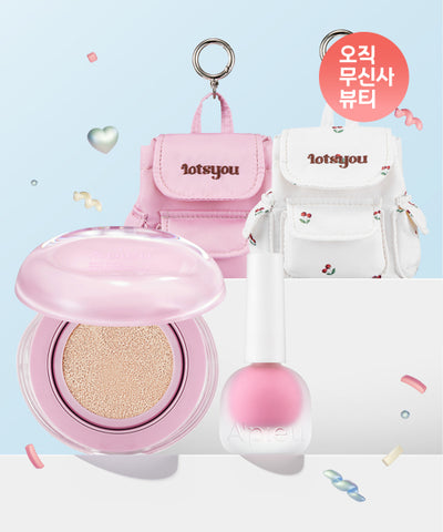 APIEU Juicy Pang Water Blusher + Water Lock Finisher + Ratsuyu Keyring