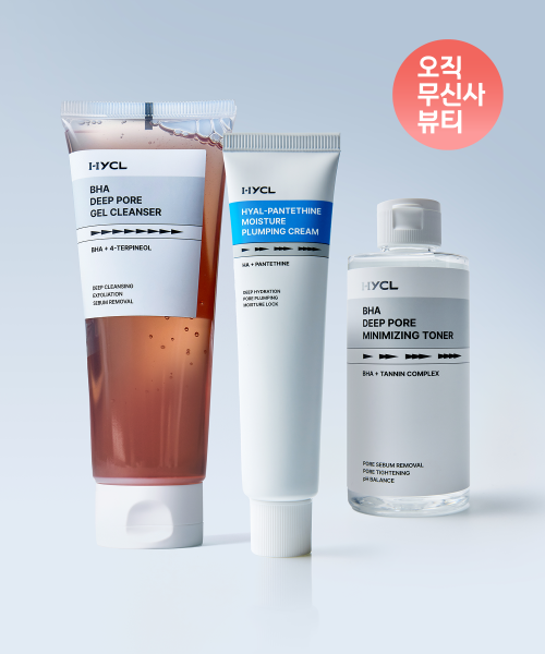 HYCL [3-piece set] Baja Gel Cleanser 150ml + Baja Toner 200ml + Plumping Cream 70ml