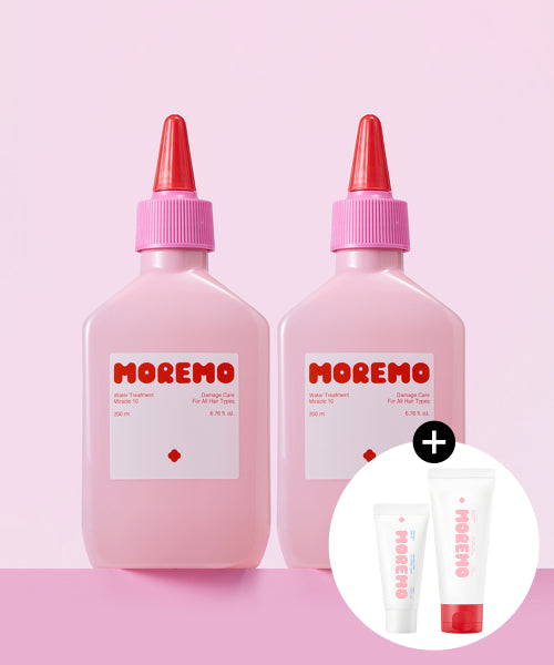 MOREMO Water Treatment Miracle 10 200ml Duo Set + (Free) Recovery Balm 20ml + Super Repair Shampoo 60ml
