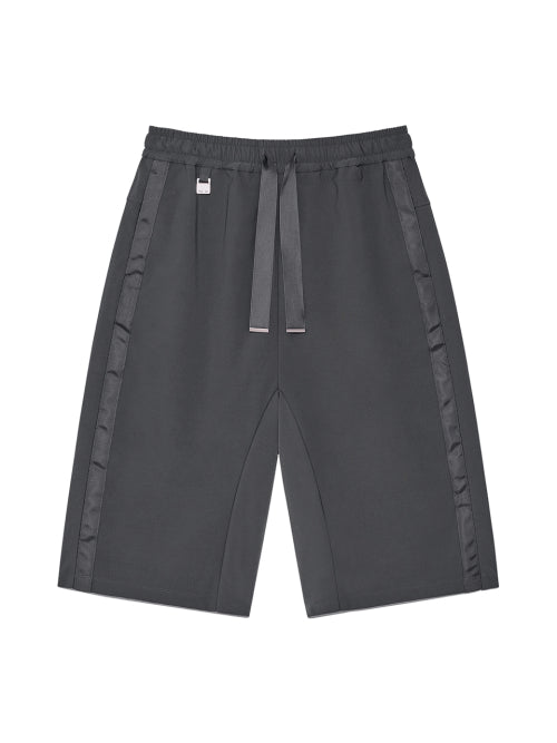MATIN KIM MATIN KIM Side Taping Bermuda Pants Charcoal