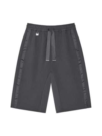 MATIN KIM Side Taping Bermuda Pants Charcoal
