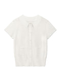 MATIN KIM MATIN KIM Pocket Point Half Cardigan