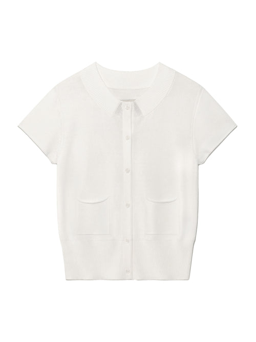 MATIN KIM MATIN KIM Pocket Point Half Cardigan