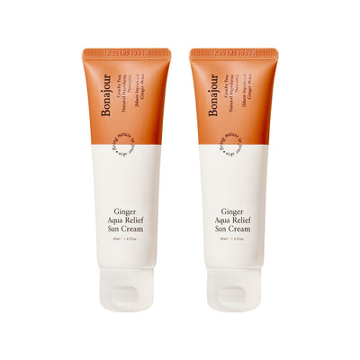 BONAJOUR Ginger Aqua Relief Sun Cream SPF 50+ (40ml x 2)