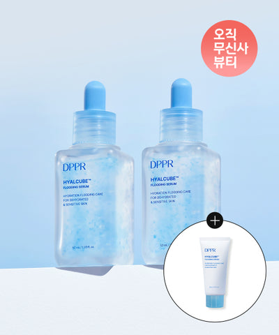 [2pack] Hyaluronic Acid Hyal Cube Moisture Serum 50ml (+ 30ml of moisturizing cream provided)