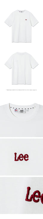 Lee Small Twitch Logo Short Sleeve T-Shirt White