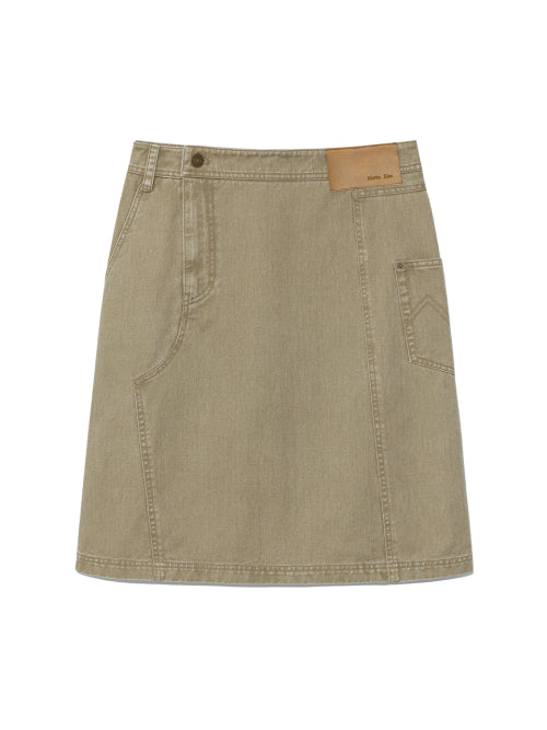 MATIN KIM MATIN KIM Midi Skirt with Pockets