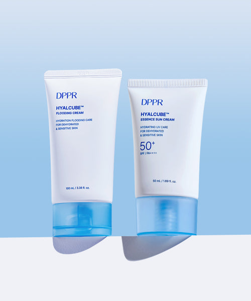DPPR [2SET] Hyaluronic Acid Hyal Cube Essence Sun Cream 50ml + Moisturizing Cream 100ml