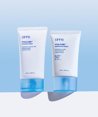 [2SET] Hyaluronic Acid Hyal Cube Essence Sun Cream 50ml + Moisturizing Cream 100ml