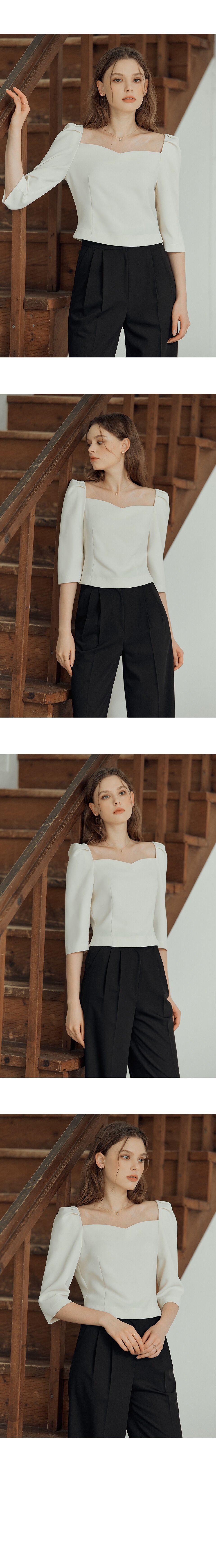 DEHEVE Chloe Tulip Blouse [Ivory]