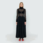 EENK WICOLE Flared Maxi Skirt - Black