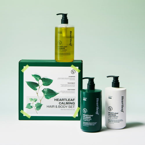 TS TS Eoseongcho Calming Hair & Body Set (Shampoo 500g + Treatment 500g + Body Wash 500g)