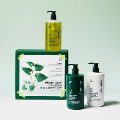 TS Eoseongcho Calming Hair & Body Set (Shampoo 500g + Treatment 500g + Body Wash 500g)