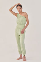 OZEZ OZEZ Jumpsuit Stitched Smoking - Pastel Green