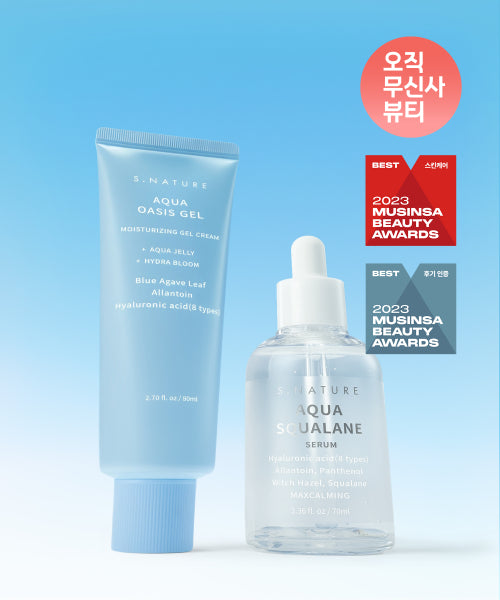 S.NATURE Aqua Oasis Moisture Gel Cream 80ml + Squalane Serum 70ml