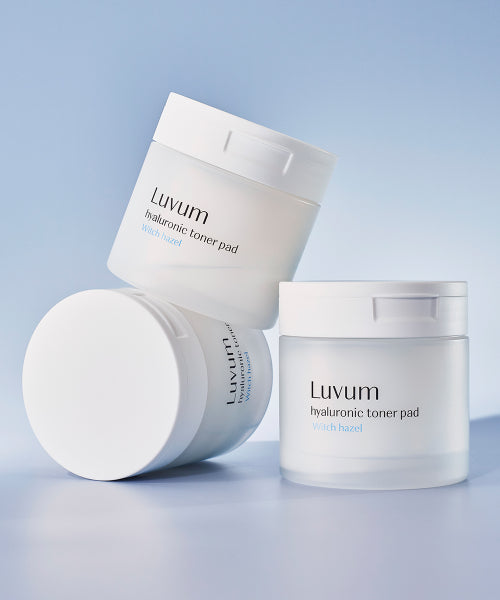 LUVUM LUVUM Witch Hazel Hyaluronic Acid Toner Pads (3 packs of 60 sheets)