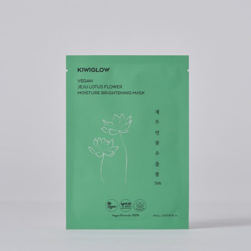 KIWIGLOW KIWIGLOW Vegan Jeju Lotus Moisture Radiance Mask 10 sheets