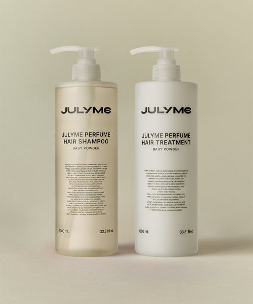 JULYME Baby powder perfume hair shampoo/treatment 1000ml 2-piece set