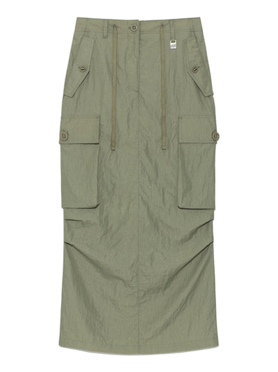MATIN KIM Cargo Skirt Khaki