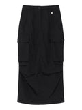 MATIN KIM MATIN KIM Cargo Skirt H-Line