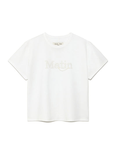 MATIN KIM T-Shirt Crop Top