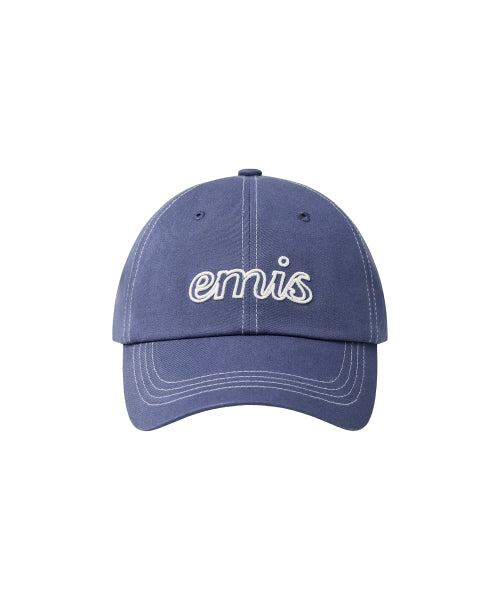 EMIS EMIS Hat Lettering Logo White Stitch Navy