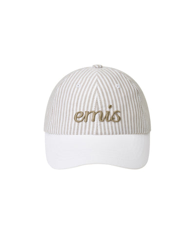 EMIS Stripe Ball Cap - Beige