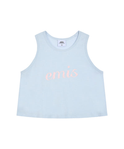 EMIS Vintage Sleeveless Top - Sky Blue