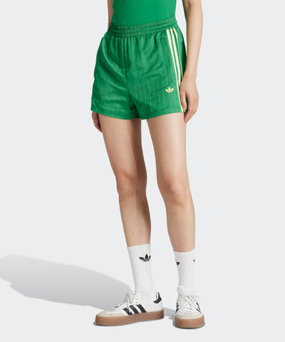 ADIDAS Pinstripe Satin Short Pants - Green