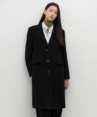 MUSINSA STANDARD WOMAN Cashmere Blend Chesterfield Coat (Size)