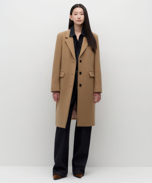 MUSINSA STANDARD WOMAN MUSINSA STANDARD WOMAN Cashmere Blend Chesterfield Coat (Size)