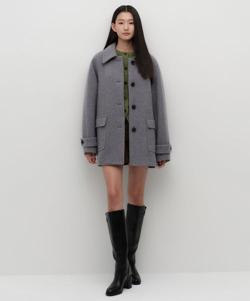 MUSINSA STANDARD WOMAN MUSINSA STANDARD WOMAN Coat Medium Gray