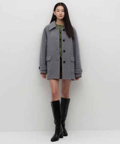 MUSINSA STANDARD WOMAN Coat Medium Gray